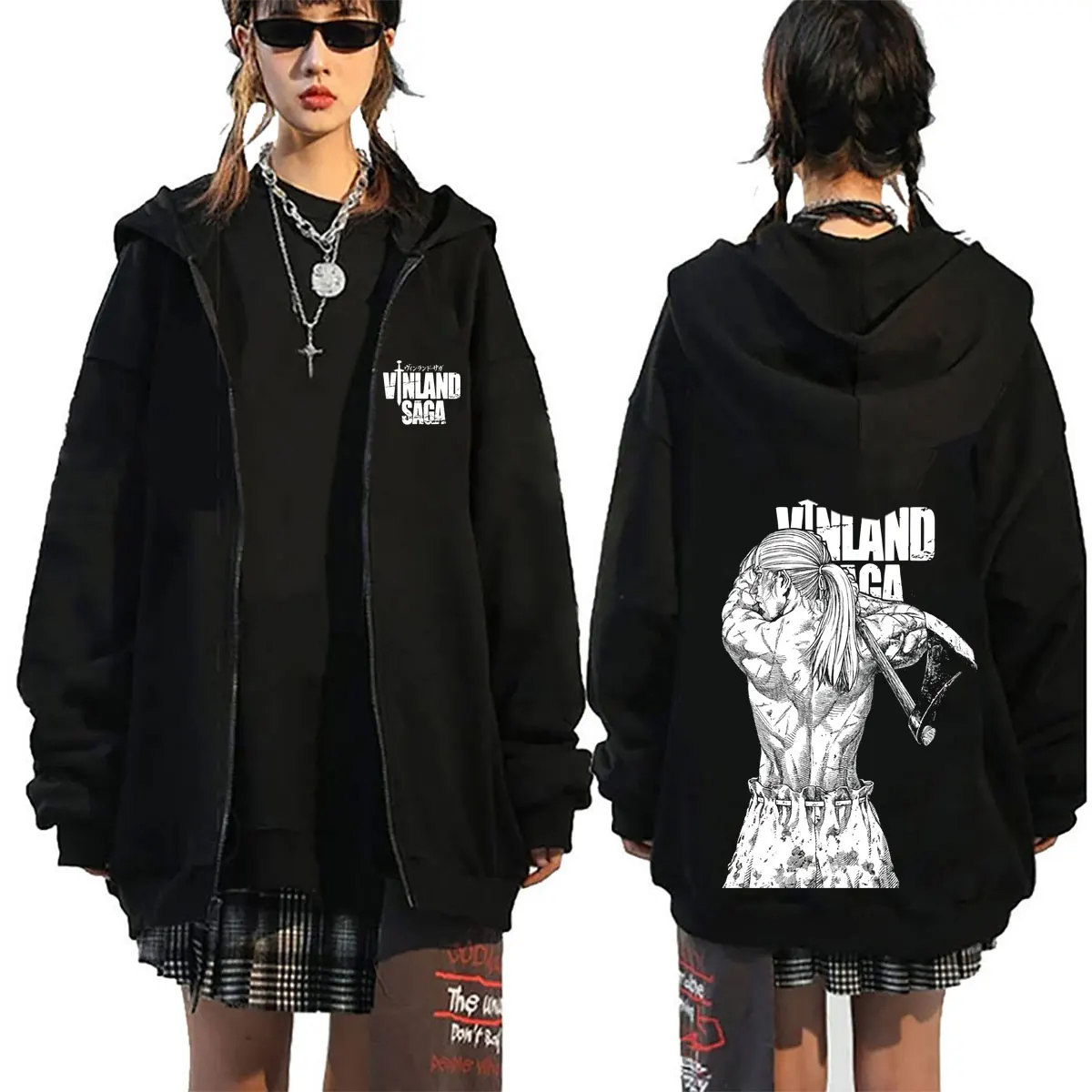 Japanese Anime Vinland Saga Thorfinn Merch Zipper Hoodies Men Women 90s Vintage Manga Casual Oversized Zip Up Jacket Sweatshirts
Japanese Anime Vinland Saga Thorfinn Merch Zipper Hoodies Men Women 90s Vintage Manga Casual Oversized Zip Up Jacket Sweatshirts