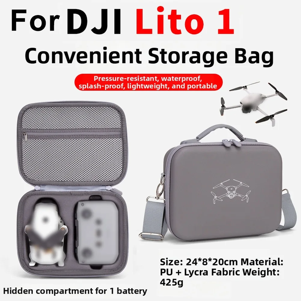 Storage Bag For DJI Lito 1 X1 With Shoulder Carry Strap PU Exterior 24 20 8CM Size Compatible With Remote And Accessories
Storage Bag For DJI Lito 1 X1 With Shoulder Carry Strap PU Exterior 24 20 8CM Size Compatible With Remote And Accessories