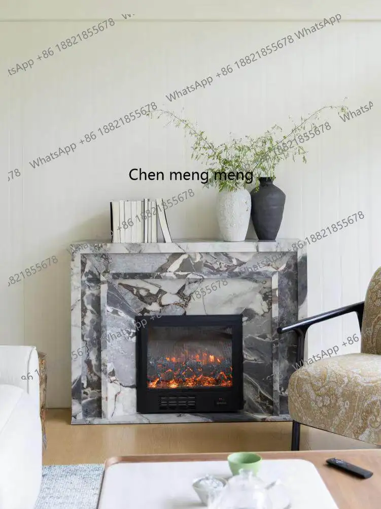 Rare blue Turkish marble simulation fire heating with speakers solid wood fireplace
Rare blue Turkish marble simulation fire heating with speakers solid wood fireplace