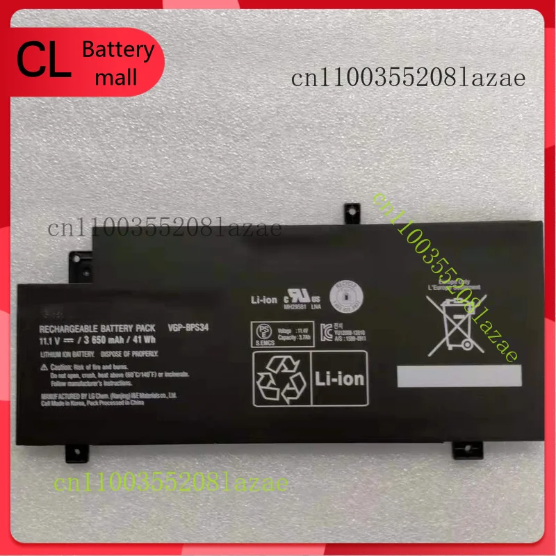 Original Battery For SONY Vaio VGP-BPS34 VGP-BPL34 Fit 15 SVF15A SVF15A1ACXB New
Original Battery For SONY Vaio VGP-BPS34 VGP-BPL34 Fit 15 SVF15A SVF15A1ACXB New