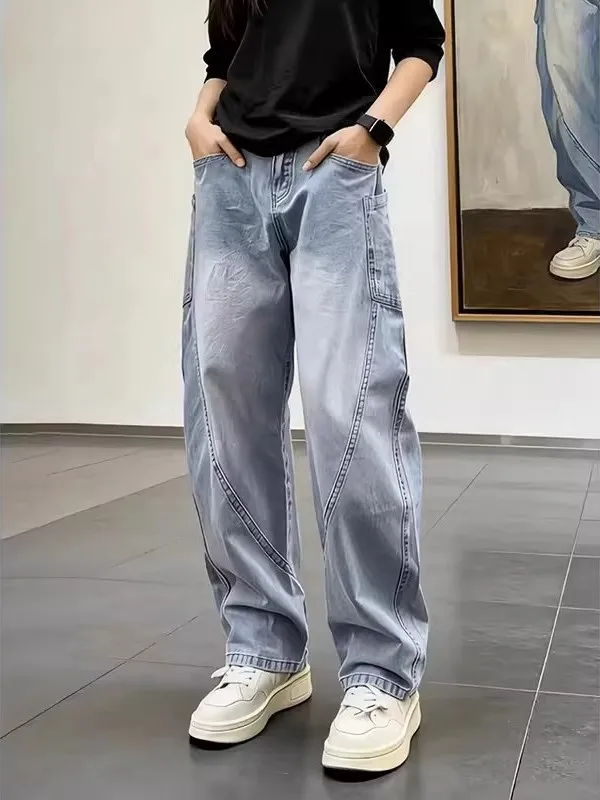 CleanFit Slim Straight Men's Jeans Summer Thin Fashion High-End Loose Wide Leg Long Pants Water Wash Blue Knife Design
CleanFit Slim Straight Men's Jeans Summer Thin Fashion High-End Loose Wide Leg Long Pants Water Wash Blue Knife Design