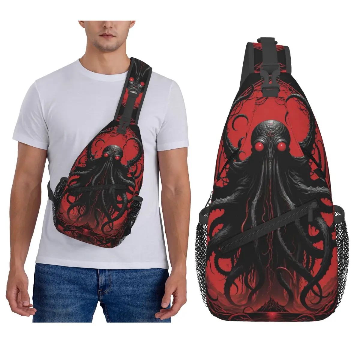 Cthulhu Mythos Lovecraft Horror Chest Bag Men Sling Crossbody Backpack Chest Bag Traveling Hiking Daypack Shoulder Bag
Cthulhu Mythos Lovecraft Horror Chest Bag Men Sling Crossbody Backpack Chest Bag Traveling Hiking Daypack Shoulder Bag