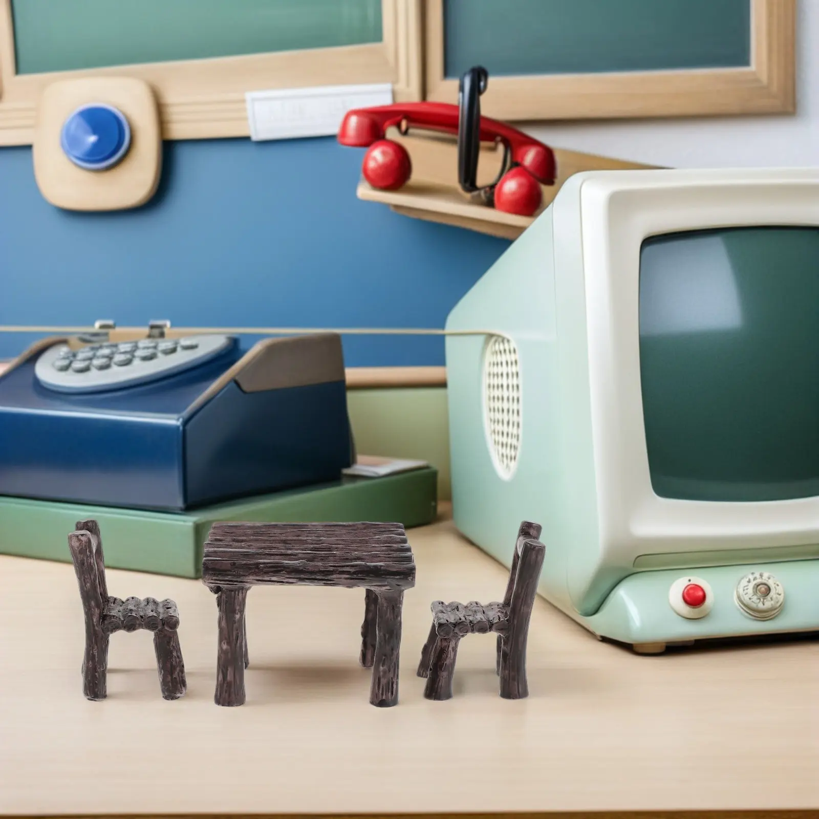 5 set Miniature Dollhouse Furniture Set Resin Table Chair For Toddler Kids Role Play Educational Home Kindergarten Pretend Play
5 set Miniature Dollhouse Furniture Set Resin Table Chair For Toddler Kids Role Play Educational Home Kindergarten Pretend Play