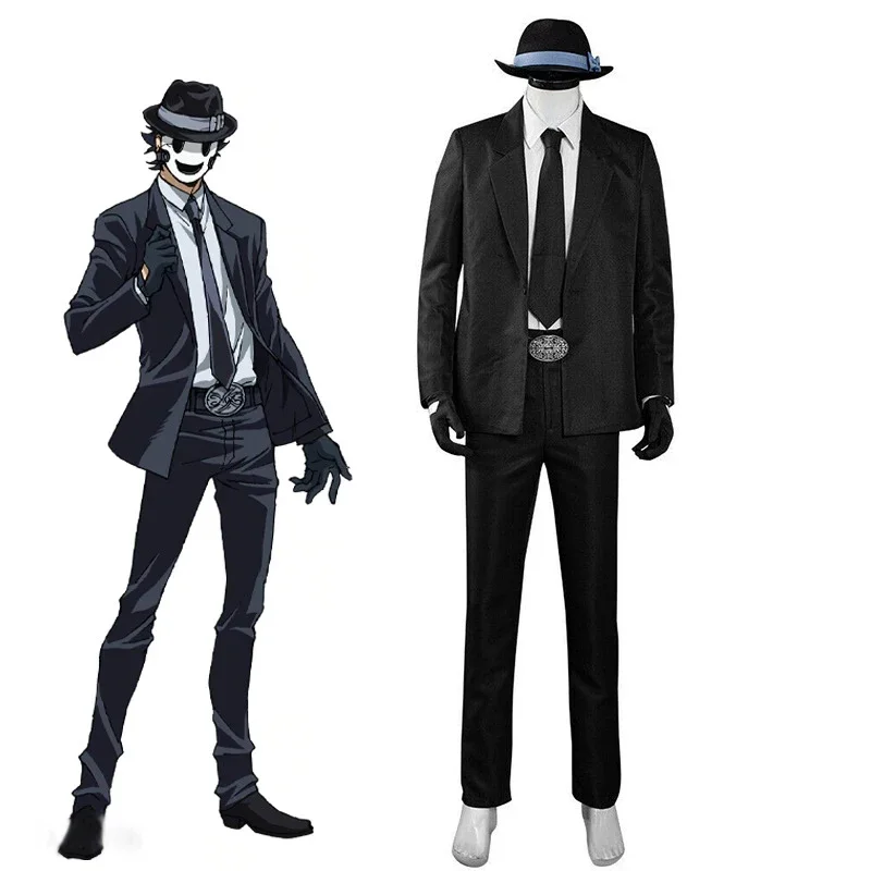 Anime High Rise Invasion Sniper Mask Man Suit Uniform Set Cosplay Costumes Top Pants Belt Tie Hat Halloween Costumes
Anime High Rise Invasion Sniper Mask Man Suit Uniform Set Cosplay Costumes Top Pants Belt Tie Hat Halloween Costumes
