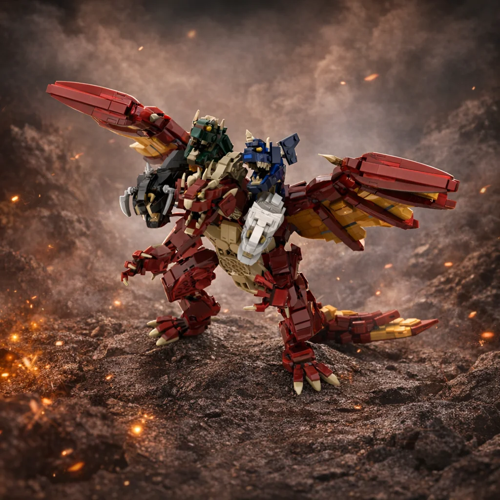 MOC Triple-Head Dragon Building Blocks, Fantasy Winged Beast Model DIY Bricks Toy, Desktop Decoration Gift for Kids Adults
MOC Triple-Head Dragon Building Blocks, Fantasy Winged Beast Model DIY Bricks Toy, Desktop Decoration Gift for Kids Adults