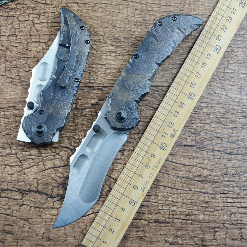 Y-START Folding Knife M390 Blade TC4 Titanium Handle with Meteorolite Texture for Outdoor Hunting Survival YF07
Y-START Folding Knife M390 Blade TC4 Titanium Handle with Meteorolite Texture for Outdoor Hunting Survival YF07