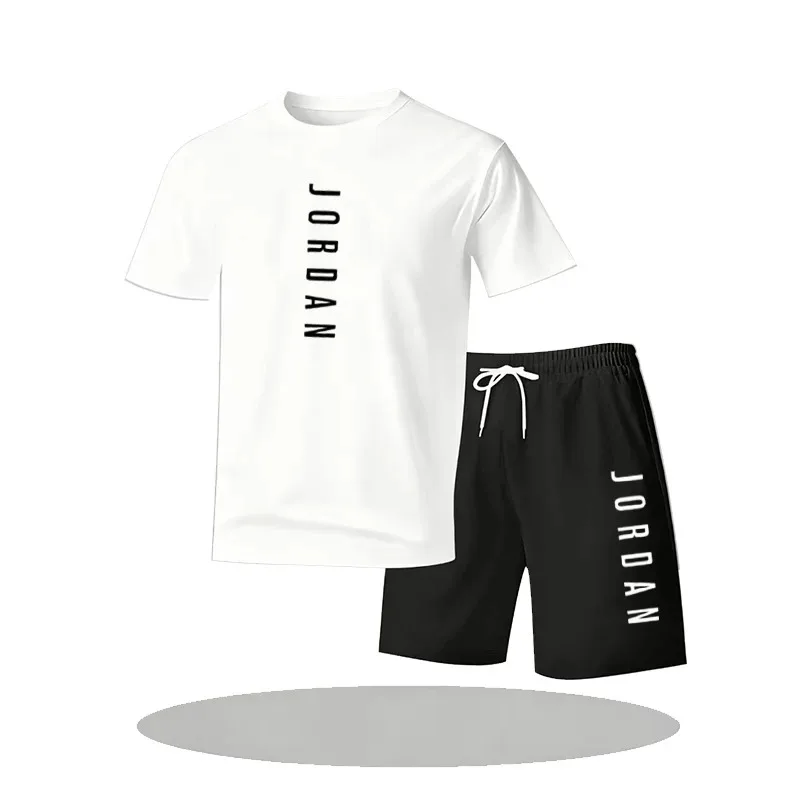 Men's Summer Fashion Street Short Sleeve Sports Suit 2-Piece Set round Neck Sports Shirt And Shorts Combo for Active Wear
Men's Summer Fashion Street Short Sleeve Sports Suit 2-Piece Set round Neck Sports Shirt And Shorts Combo for Active Wear