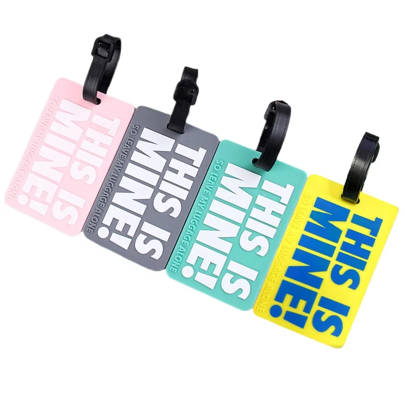 Soft PVC Luggage Tag Fashion Letter Printed Travel Tags Men Women Suitcase ID Name Tag Airplane Labels Bag Tags for Luggage
Soft PVC Luggage Tag Fashion Letter Printed Travel Tags Men Women Suitcase ID Name Tag Airplane Labels Bag Tags for Luggage