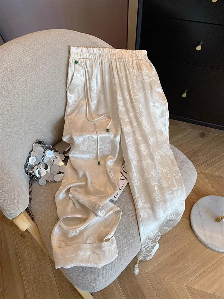 Elegant Button-Up Wide Leg Pants High Waist Straight Cut Casual Spring New Style plus Size Fashion Slimming Trousers for Women
Elegant Button-Up Wide Leg Pants High Waist Straight Cut Casual Spring New Style plus Size Fashion Slimming Trousers for Women