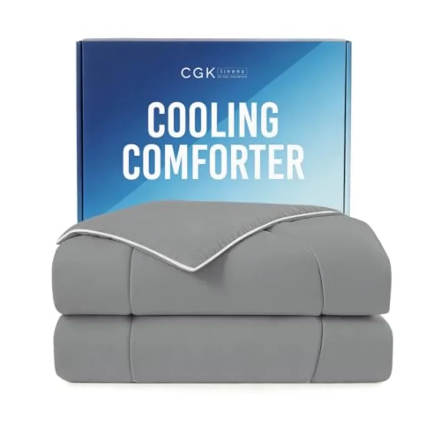 Cooling Comforter Size - Cooling Blanket for Hot Sleepers and Night Sweats - Summer Comforter for Size Beds - Soft, Breathable
Cooling Comforter Size - Cooling Blanket for Hot Sleepers and Night Sweats - Summer Comforter for Size Beds - Soft, Breathable