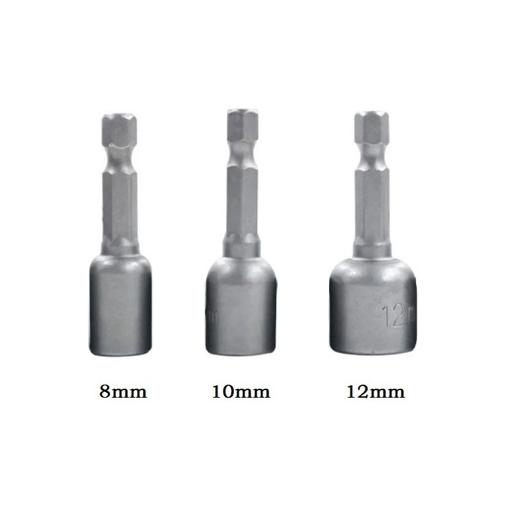3pcs Socket Magnetic Nut Kit Chrome Vanadium Steel Screwdriver 8mm-12mm Hex Shank Electric Drill Bit Power Tool Parts
3pcs Socket Magnetic Nut Kit Chrome Vanadium Steel Screwdriver 8mm-12mm Hex Shank Electric Drill Bit Power Tool Parts
