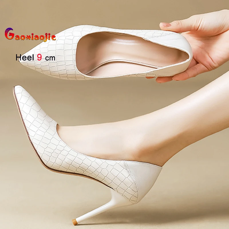 Новые черные, бежевые женские туфли на тонком высоком каблуке 9 см, 7 см, 5 см, острые женские туфли-лодочки с каменным узором, офисные туфли на шпильке с неглубоким носком
Новые черные, бежевые женские туфли на тонком высоком каблуке 9 см, 7 см, 5 см, острые женские туфли-лодочки с каменным узором, офисные туфли на шпильке с неглубоким носком