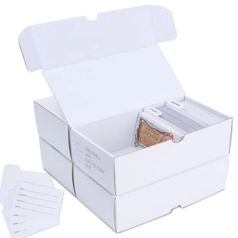 Trading-Card Storage Box, 4-Pack • 400 Count Corrugated Cardboard Storage Box with dividers and labels for TCG/Magic/Mtg Storag
Trading-Card Storage Box, 4-Pack • 400 Count Corrugated Cardboard Storage Box with dividers and labels for TCG/Magic/Mtg Storag