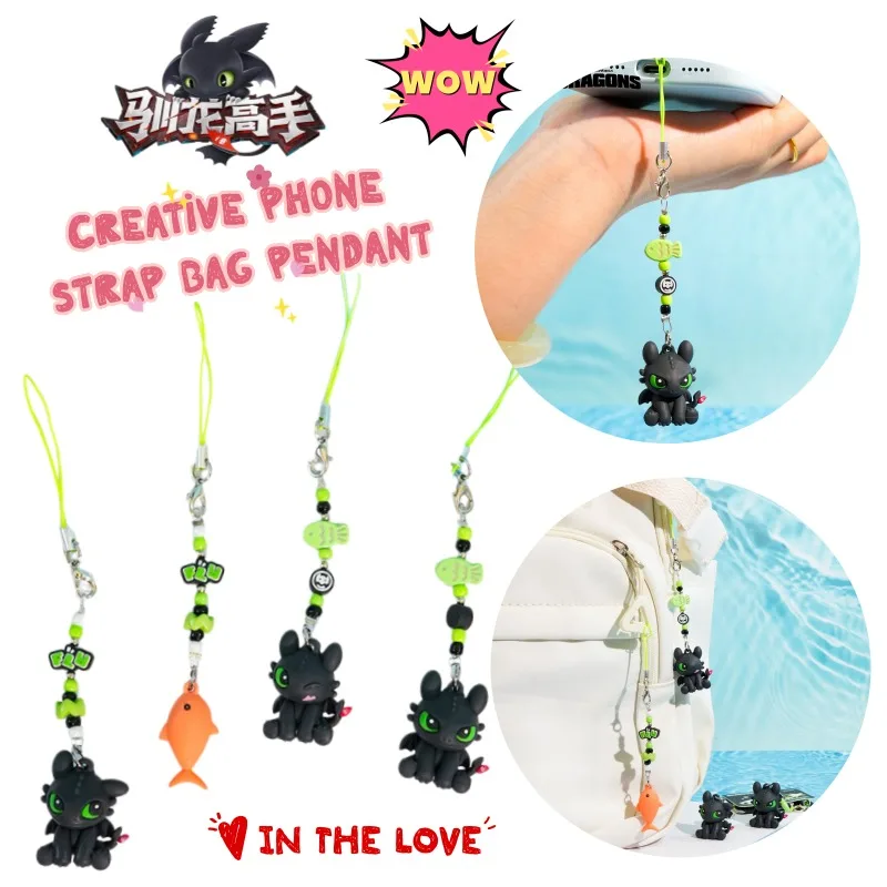 New How to Train Your Dragon Toothless Light Fury Button Cell Phone Chain Cartoon Cute Couple Bag Doll Hanging Birthday Gift
New How to Train Your Dragon Toothless Light Fury Button Cell Phone Chain Cartoon Cute Couple Bag Doll Hanging Birthday Gift
