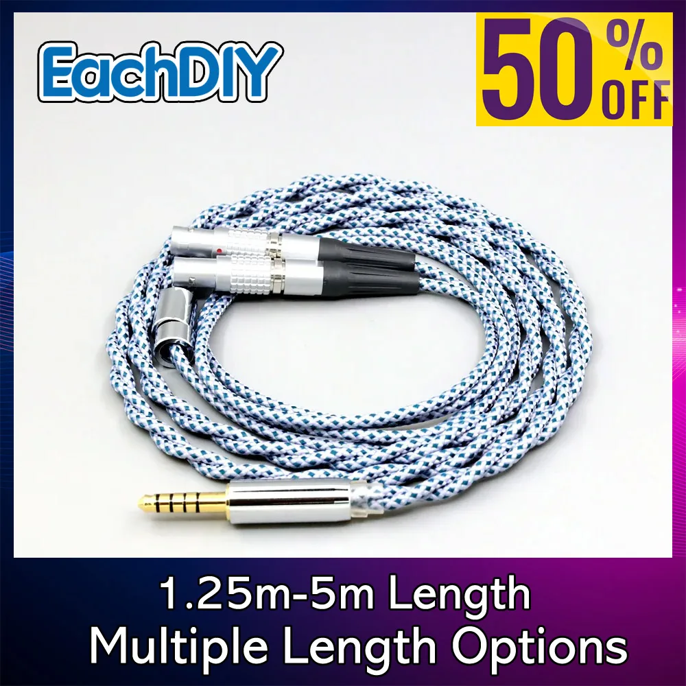 Pure 99% Silver Mix OCC Shielding Graphene Earphone Cable For Focal Utopia Fidelity Circumaural Headphone 8647
Pure 99% Silver Mix OCC Shielding Graphene Earphone Cable For Focal Utopia Fidelity Circumaural Headphone 8647