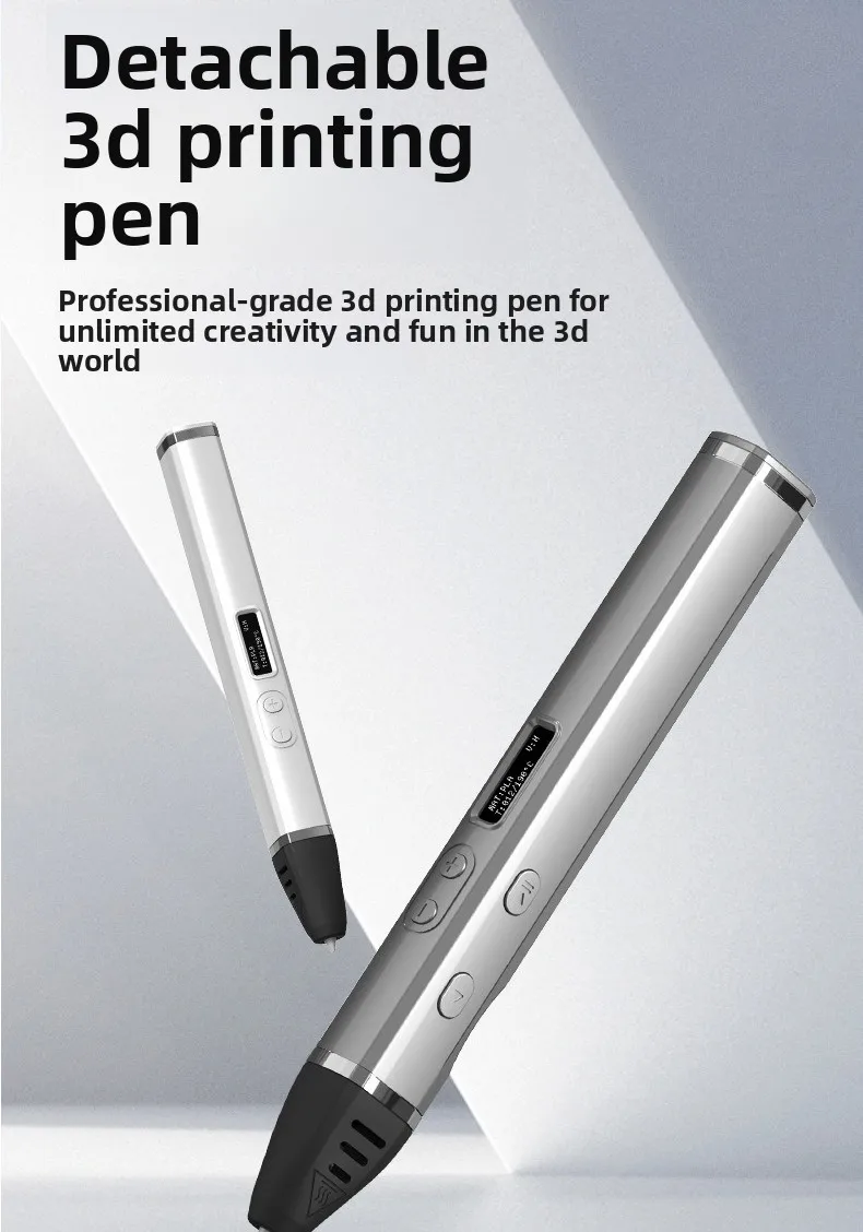 New 3D printing pen removable with display screen high temperature printing pen educational children's toy brush
New 3D printing pen removable with display screen high temperature printing pen educational children's toy brush
