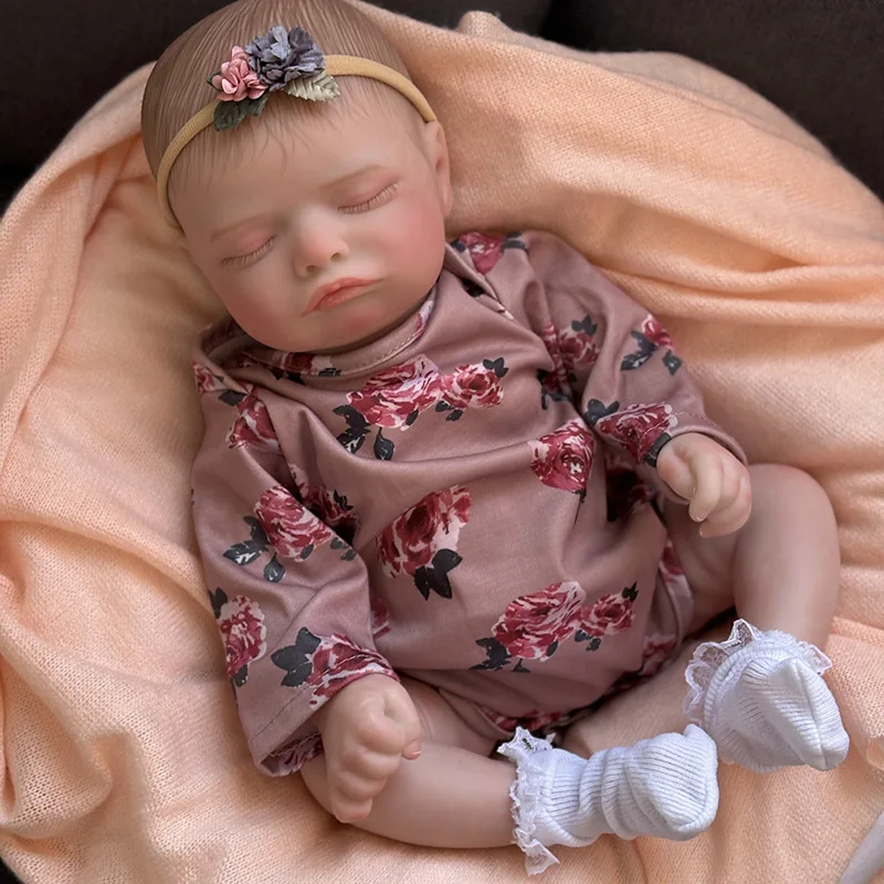 Full Body Vinyl Soft Reborn Rosalie Newborn Dolls Sleeping Baby Handmade Painted Lifelike 3D Skin with Visible Veins
Full Body Vinyl Soft Reborn Rosalie Newborn Dolls Sleeping Baby Handmade Painted Lifelike 3D Skin with Visible Veins