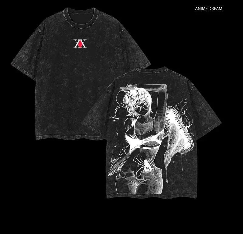 HUNTER×HUNTER Manga Printed T Shirt Shizuku Anime Vintage Washed T-shirt Oversized Pure Streetwear Acid Washed high quality soft
HUNTER×HUNTER Manga Printed T Shirt Shizuku Anime Vintage Washed T-shirt Oversized Pure Streetwear Acid Washed high quality soft