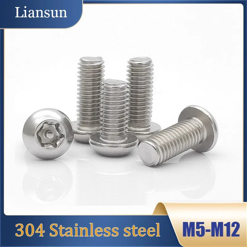 M5-M12 Pan Head Hex Shaft Anti-Theft Screws, 304 Stainless Steel Round Head Internal Hex Tamper-Resistant Bolts
M5-M12 Pan Head Hex Shaft Anti-Theft Screws, 304 Stainless Steel Round Head Internal Hex Tamper-Resistant Bolts