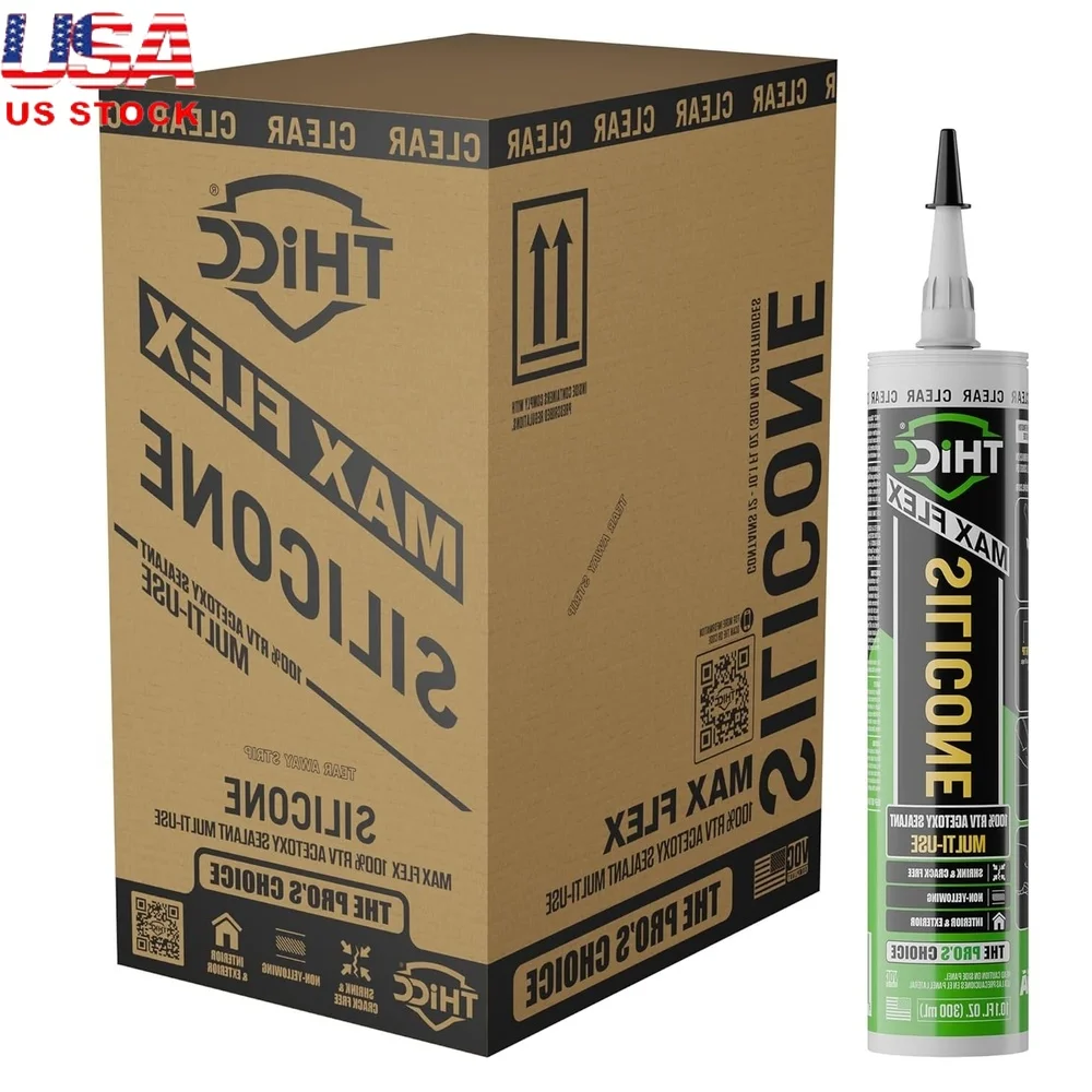 Multi Use 100% RTV Clear Silicone Sealant Waterproof Food Grade Caulk Indoor Outdoor DIY Applicator Easy Use Sealant
Multi Use 100% RTV Clear Silicone Sealant Waterproof Food Grade Caulk Indoor Outdoor DIY Applicator Easy Use Sealant
