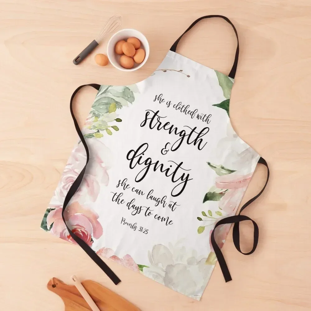 Proverbs 31:25 Strength and Dignity Bible Verse Apron Kitchen Tools bib kitchen utensil Things For Kitchen Apron
Proverbs 31:25 Strength and Dignity Bible Verse Apron Kitchen Tools bib kitchen utensil Things For Kitchen Apron