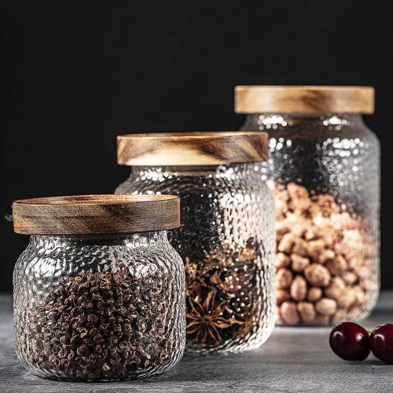 Sealed Storage Jar for Tea And Food Grains Coffee Beans Transparent Glass Thinker Wood Patterned Container Home Fabric Trend
Sealed Storage Jar for Tea And Food Grains Coffee Beans Transparent Glass Thinker Wood Patterned Container Home Fabric Trend