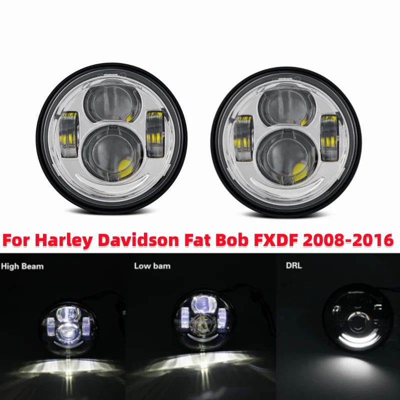 2Pcs/set 4.65 Inch Round Headlight With Daytime Running Light For Harley Davidson Fat Bob FXDF 2008-2016
2Pcs/set 4.65 Inch Round Headlight With Daytime Running Light For Harley Davidson Fat Bob FXDF 2008-2016