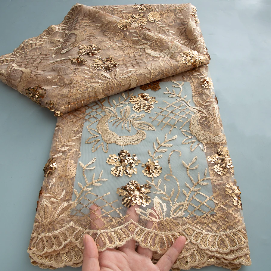 2025 High Quality French Tulle Lace Fabric Embroidered 5Yards African Mesh Sequins Lace Fabric Nigerian Wedding Dress For Women
2025 High Quality French Tulle Lace Fabric Embroidered 5Yards African Mesh Sequins Lace Fabric Nigerian Wedding Dress For Women