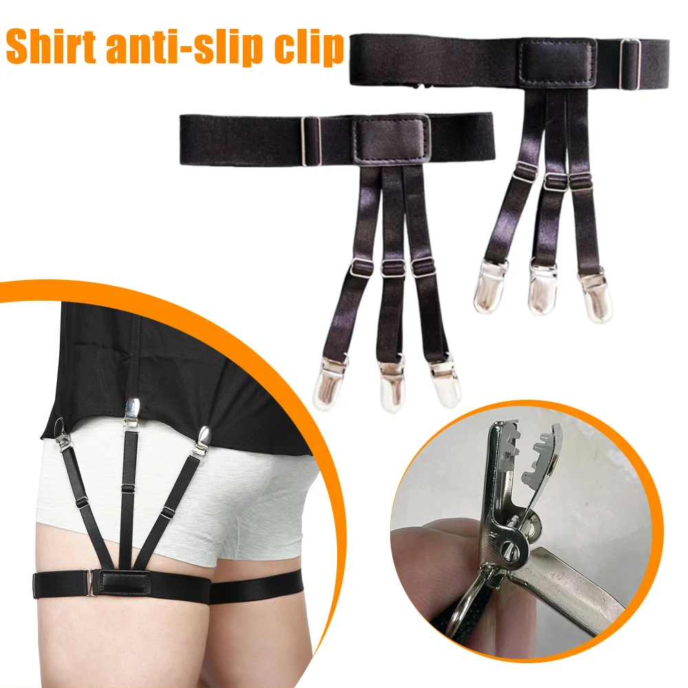 Shirt Guard Straps with Anti-Slip Buckles Trouser Suspenders Secure Shirts To Trouser Legs Elastic Adjustable Leg Rings Unisex
Shirt Guard Straps with Anti-Slip Buckles Trouser Suspenders Secure Shirts To Trouser Legs Elastic Adjustable Leg Rings Unisex