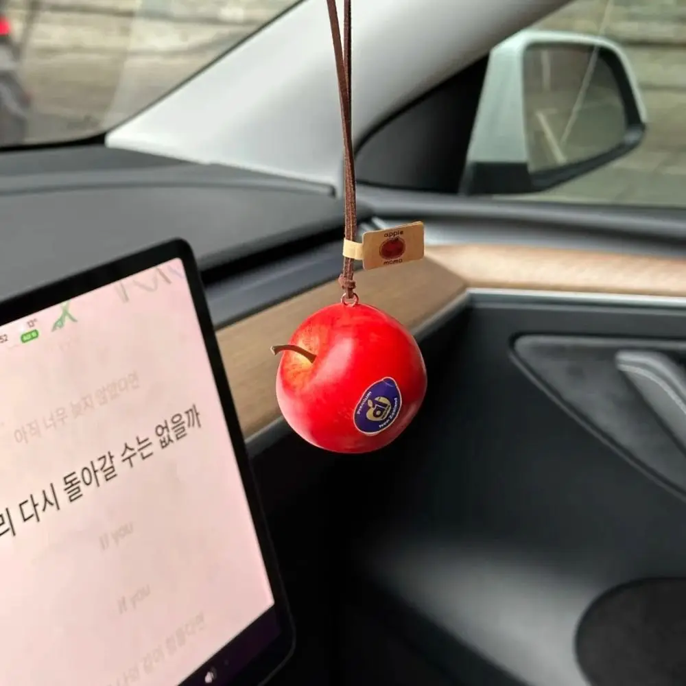 Cute Handmade Apple Figure Lanyard Rearview Mirror Hanging Ornament Fruit Shaped Car Miniature Figurine Car Accessories
Cute Handmade Apple Figure Lanyard Rearview Mirror Hanging Ornament Fruit Shaped Car Miniature Figurine Car Accessories