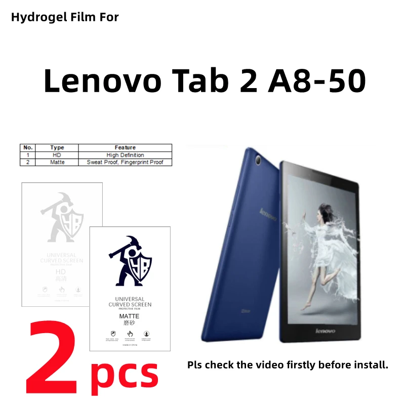 2pcs HD Hydrogel Film For Lenovo Tab 2 A8-50 Matte Screen Protector For Lenovo Tab 2 A8-50 Clear/Frosted Full Cover Protection
2pcs HD Hydrogel Film For Lenovo Tab 2 A8-50 Matte Screen Protector For Lenovo Tab 2 A8-50 Clear/Frosted Full Cover Protection