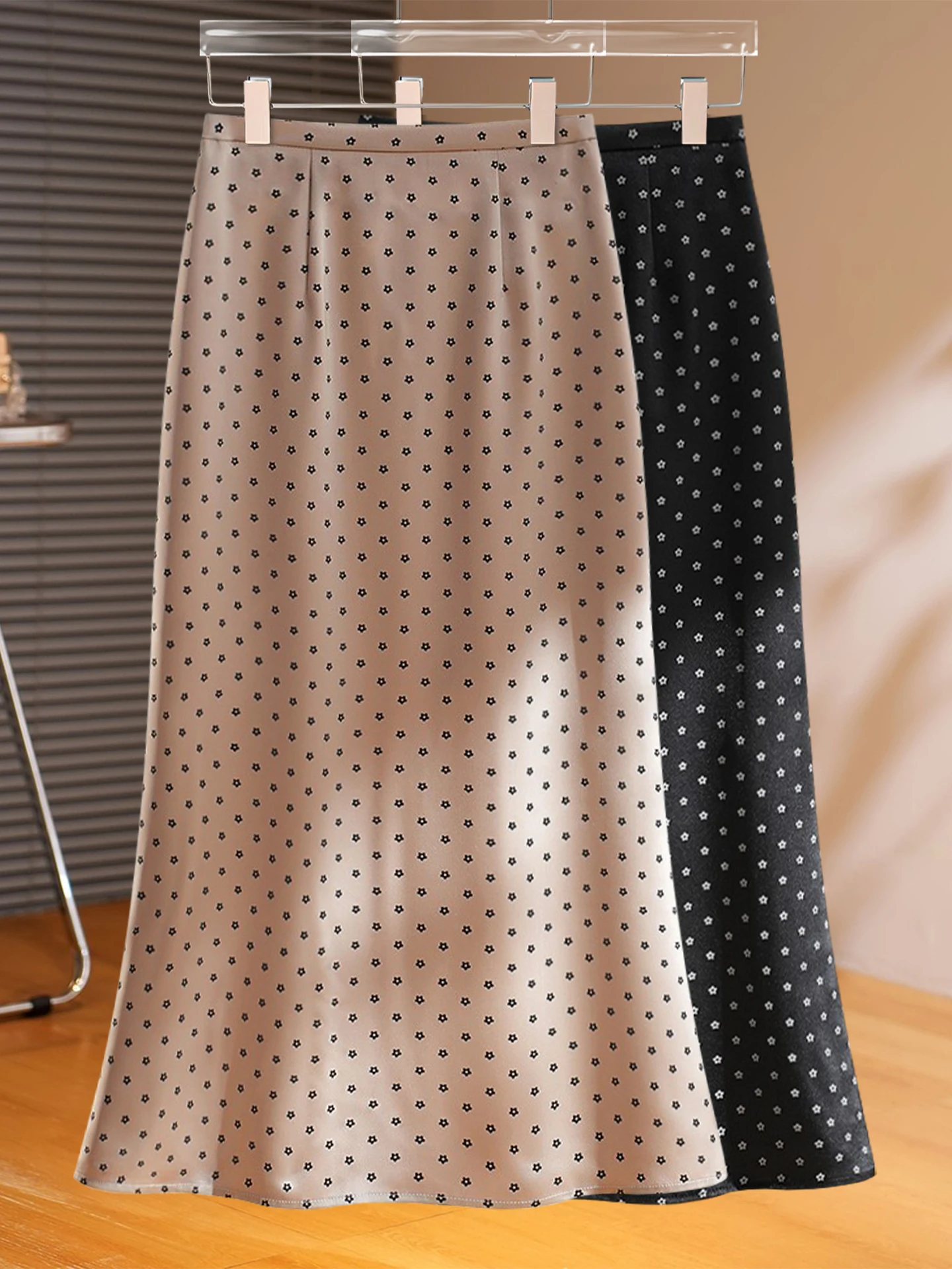 Summer Thin High Waist Fish Tail Half Skirt Women's Satin Skirt Slimming Wrap around Skirt Korean Style Commute A-Line Skirt
Summer Thin High Waist Fish Tail Half Skirt Women's Satin Skirt Slimming Wrap around Skirt Korean Style Commute A-Line Skirt