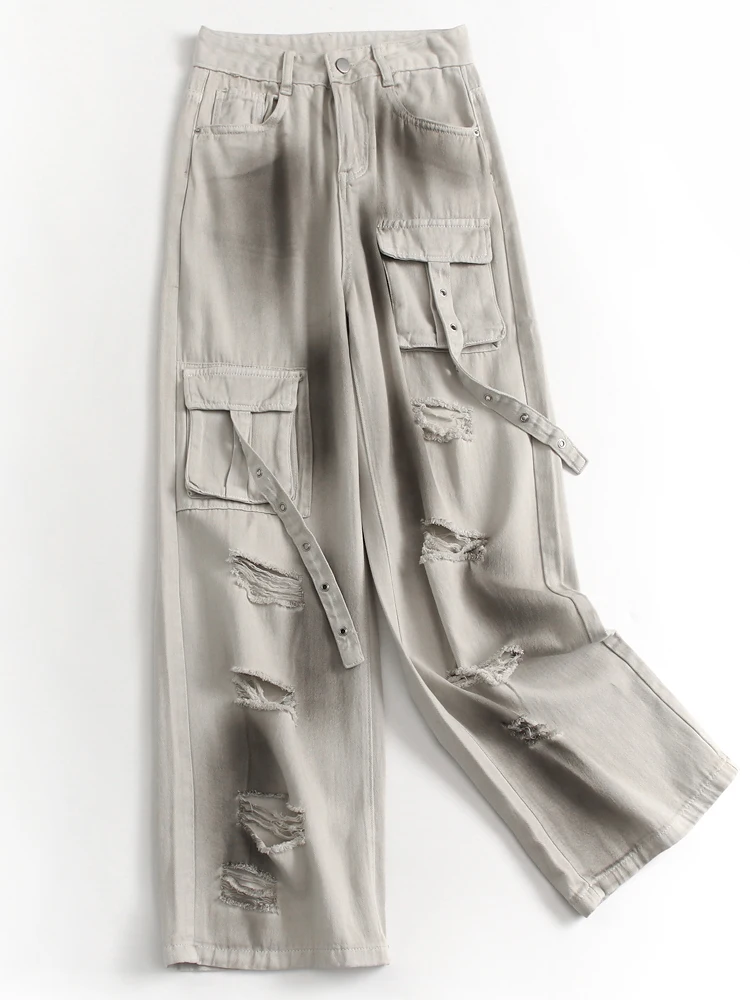 Soft Skin-Friendly High Waist Wide Leg Jeans Women's Loose Straight Workwear Pants Trousers D501 Summer Regular Thickness
Soft Skin-Friendly High Waist Wide Leg Jeans Women's Loose Straight Workwear Pants Trousers D501 Summer Regular Thickness