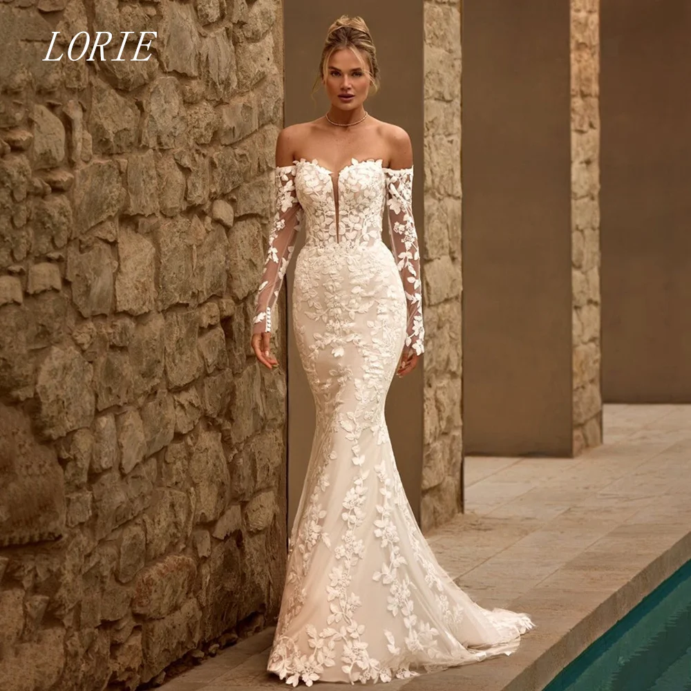 LORIE Luxury Mermaid Civil Wedding Dress Sexy Sweetheart Bridal Dresses Appliques Lace Wedding Gown Customized 2026
LORIE Luxury Mermaid Civil Wedding Dress Sexy Sweetheart Bridal Dresses Appliques Lace Wedding Gown Customized 2026