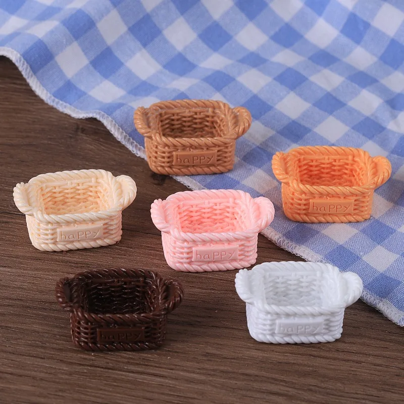 6pcs Mini Storage Basket Model Tiny Woven Basket Model Resin Dollhouse Landscape DIY Handmade Craft Pendant Home Decoration
6pcs Mini Storage Basket Model Tiny Woven Basket Model Resin Dollhouse Landscape DIY Handmade Craft Pendant Home Decoration