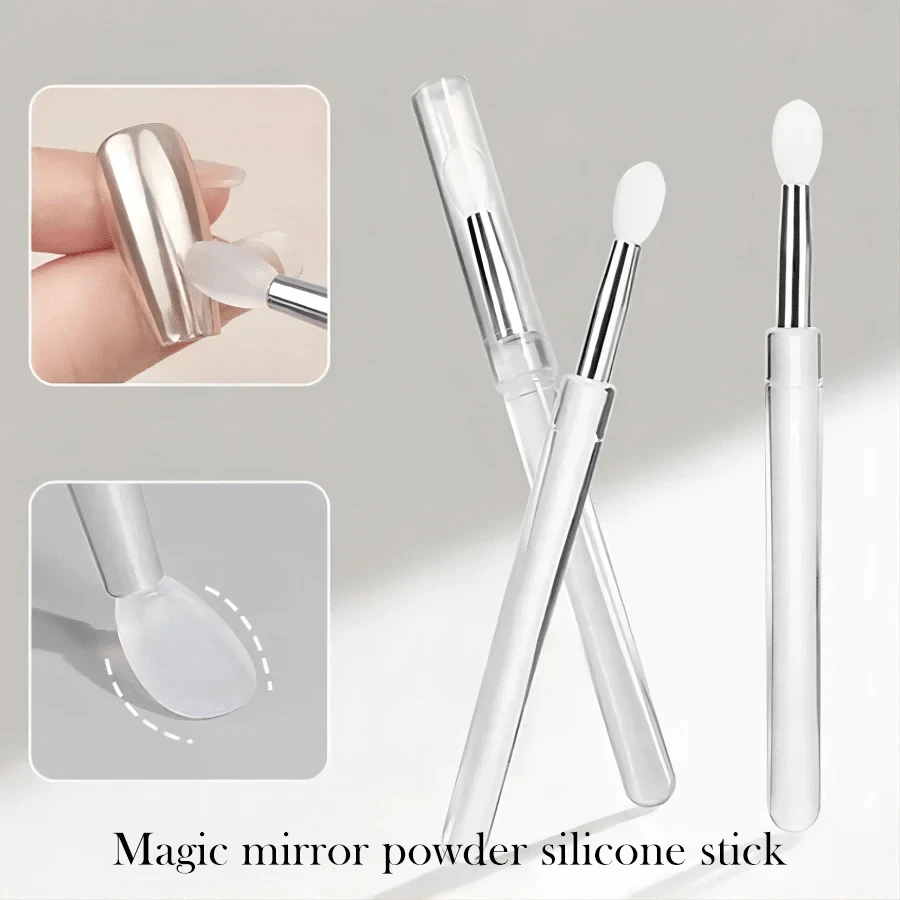 Nail Art Magic Mirror Powder Silicone Brush, Portable Multi-functional Makeup Brush For Manicure,Glitter Eye Shadow, Lipstick
Nail Art Magic Mirror Powder Silicone Brush, Portable Multi-functional Makeup Brush For Manicure,Glitter Eye Shadow, Lipstick