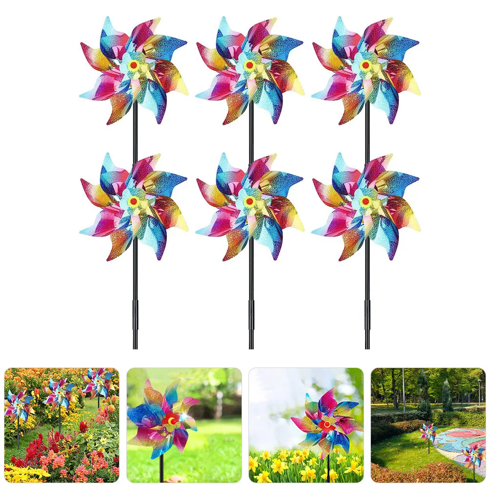 6Pcs Wind Spinners for Bird Deterrent Outdoor Garden Decor Yard Porch Balcony Windmill Spinner Rotating Garden Decoration
6Pcs Wind Spinners for Bird Deterrent Outdoor Garden Decor Yard Porch Balcony Windmill Spinner Rotating Garden Decoration