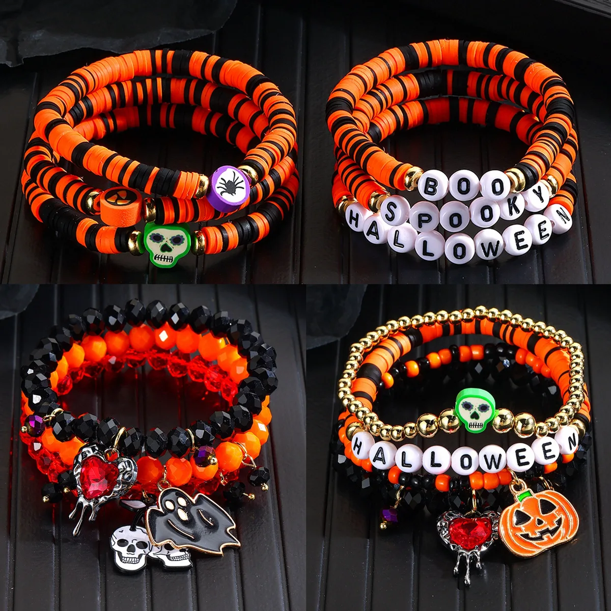 Halloween Metal Chain Bracelet Women's Men's Orange Pumpkin Skull Pendant Halloween Bracelet
Halloween Metal Chain Bracelet Women's Men's Orange Pumpkin Skull Pendant Halloween Bracelet