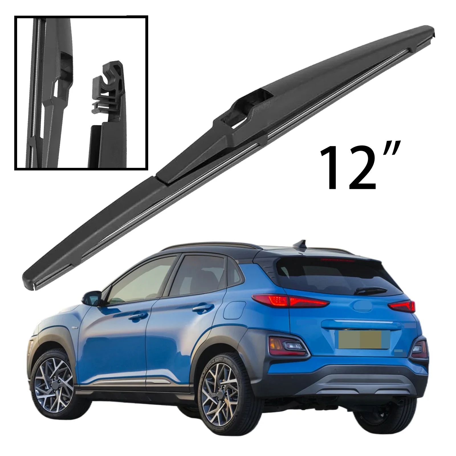 12" Rear Windshield Windscreen Washer Wiper Blade For Hyundai Kona 2017-2023 Car Accessories Accsesories
12" Rear Windshield Windscreen Washer Wiper Blade For Hyundai Kona 2017-2023 Car Accessories Accsesories