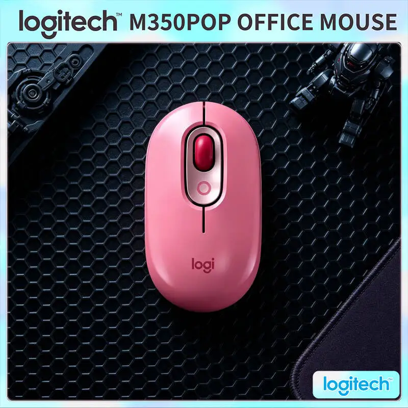 Slim Logitech M350 POP Mouse Silent Touch Tech Recycled Plastic Bluetooth Low Energy for macOS Monterey and Big Sur System
Slim Logitech M350 POP Mouse Silent Touch Tech Recycled Plastic Bluetooth Low Energy for macOS Monterey and Big Sur System