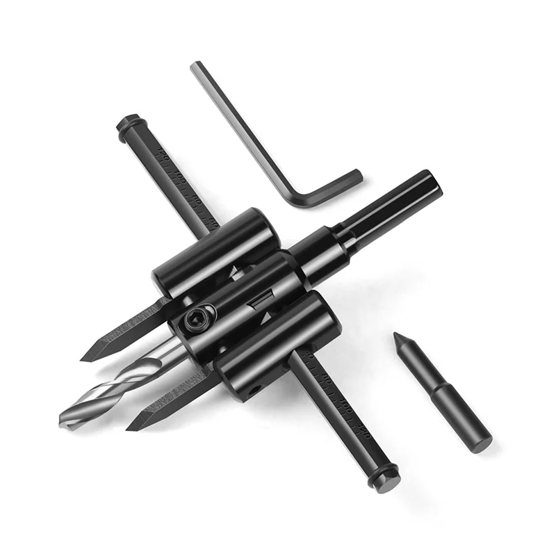 ABCA-Aircraft Type Circle Hole Saw Opener 30-120Mm Adjustable Hole Cutter Wood Drill Bit DIY Tool 1 Set
ABCA-Aircraft Type Circle Hole Saw Opener 30-120Mm Adjustable Hole Cutter Wood Drill Bit DIY Tool 1 Set