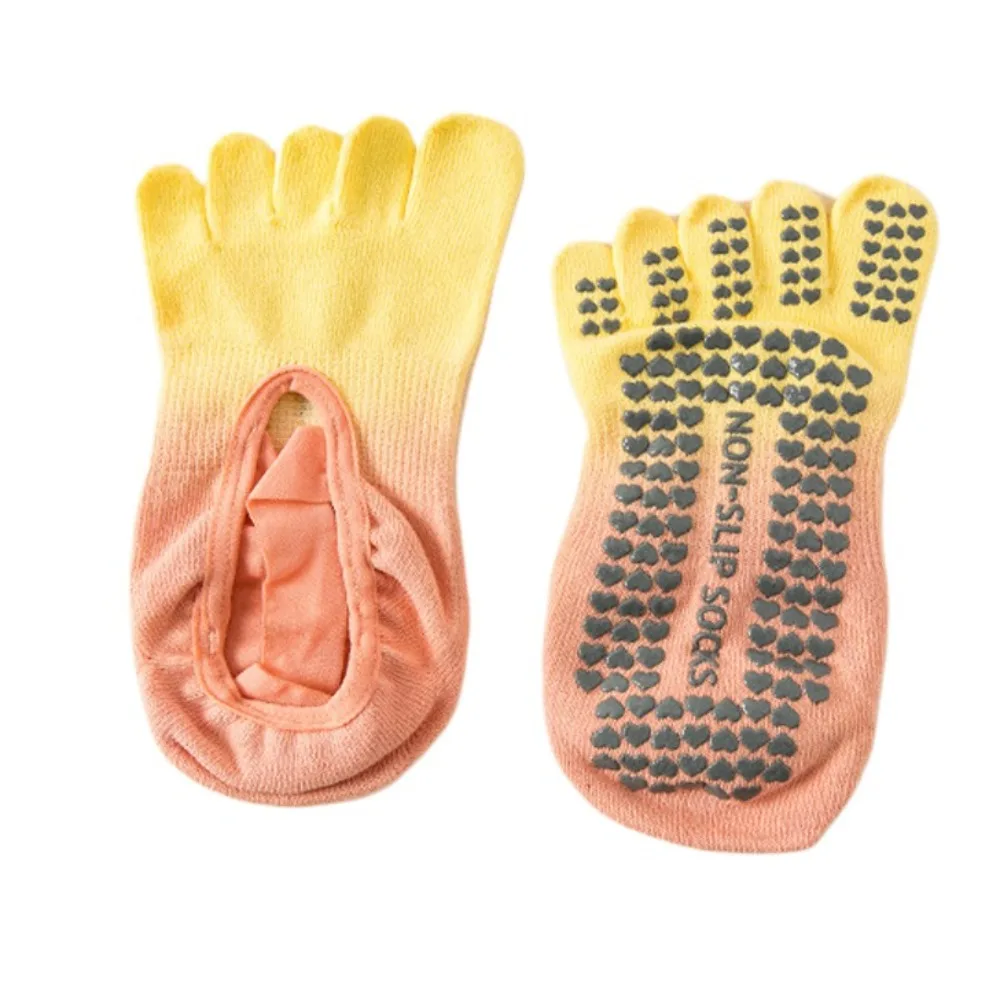 1 пара противоскользящих носков для йоги с пятью пальцами, профессиональные носки для йоги с разрезом на пять пальцев, эластичная защита пятки
1 пара противоскользящих носков для йоги с пятью пальцами, профессиональные носки для йоги с разрезом на пять пальцев, эластичная защита пятки