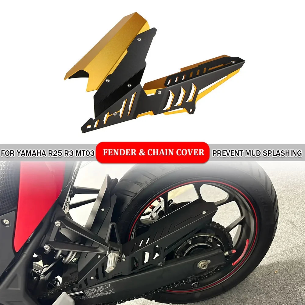 Motorcycle Rear Fender Mudguard Tire With Chain Guard Cover Mud Splash Protection For Yamaha MT03 MT25 YZF-R3 R25 2015-2020 R 25
Motorcycle Rear Fender Mudguard Tire With Chain Guard Cover Mud Splash Protection For Yamaha MT03 MT25 YZF-R3 R25 2015-2020 R 25