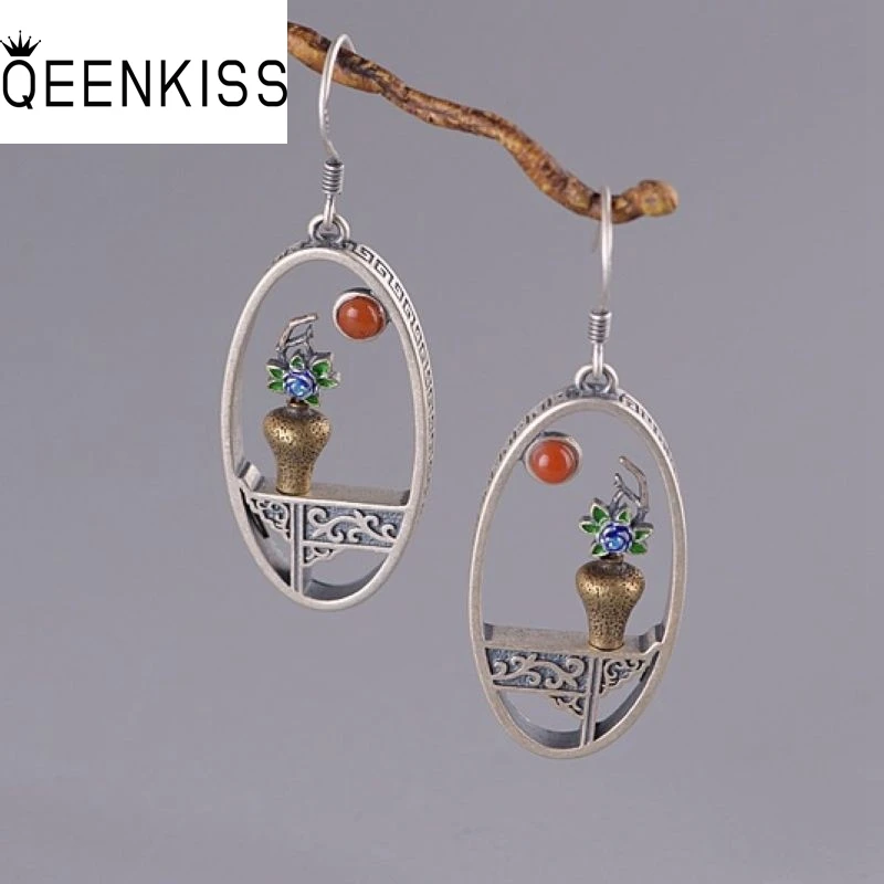 QEENKISS 925 Sterling Silver Vintage Bottle Drop Earrings for Women Birthday Wedding Party Christmas Bride Mother Gifts EG6417
QEENKISS 925 Sterling Silver Vintage Bottle Drop Earrings for Women Birthday Wedding Party Christmas Bride Mother Gifts EG6417