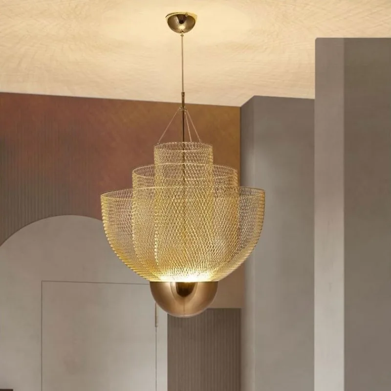 Iron Grid LED Chandelier Lighting Lustre Designer Geometric Living Room Silver Gold Creative Led Large Hanging Lamps
Iron Grid LED Chandelier Lighting Lustre Designer Geometric Living Room Silver Gold Creative Led Large Hanging Lamps