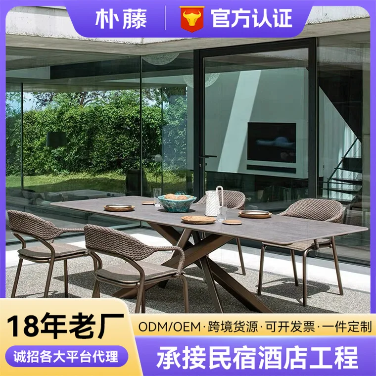 Европейский стиль, плетеные столы и стулья для двора, открытый балкон, сад, модель, набор из ротанга, повседневная мебель для кафе
Европейский стиль, плетеные столы и стулья для двора, открытый балкон, сад, модель, набор из ротанга, повседневная мебель для кафе