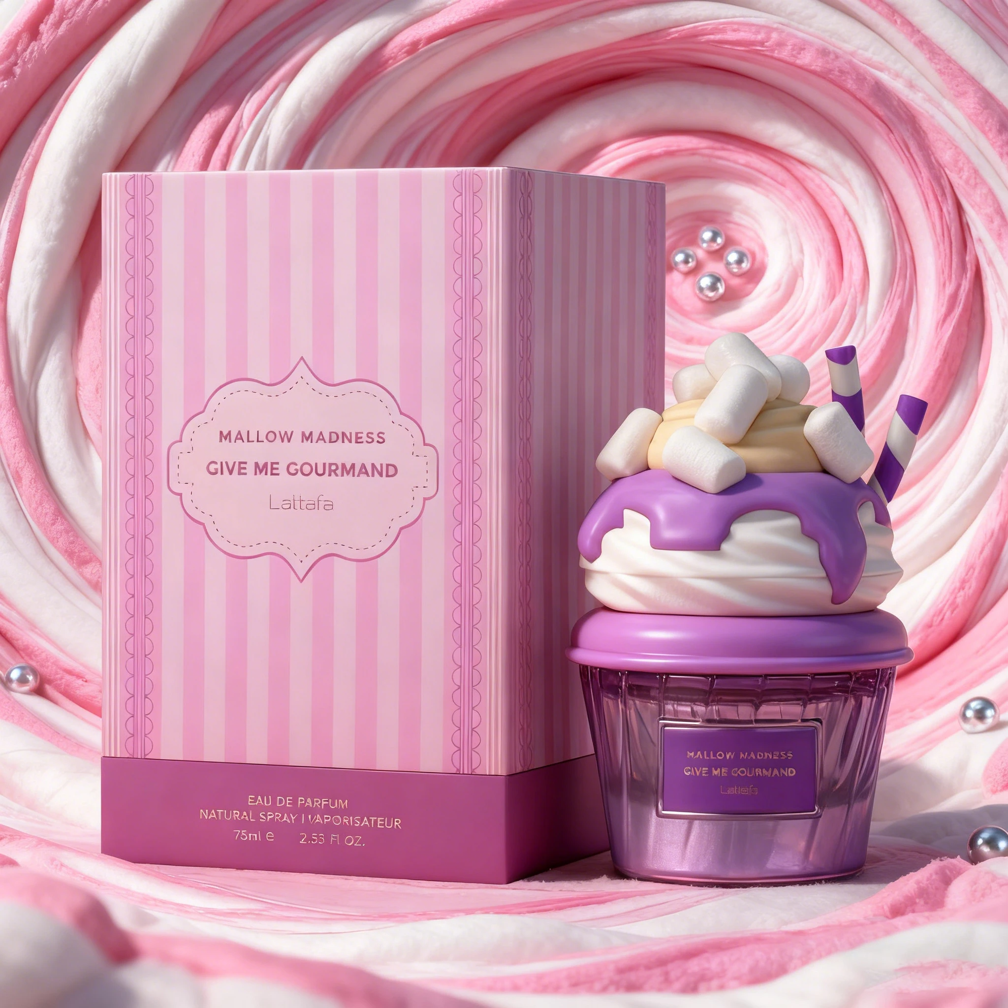 Lattafa Cookie Crave Cotton Candy Ice Cream — туалетная вода — 75 мл (2,5 жидких унций) | мужской и женский парфюмерный спрей
Lattafa Cookie Crave Cotton Candy Ice Cream — туалетная вода — 75 мл (2,5 жидких унций) | мужской и женский парфюмерный спрей