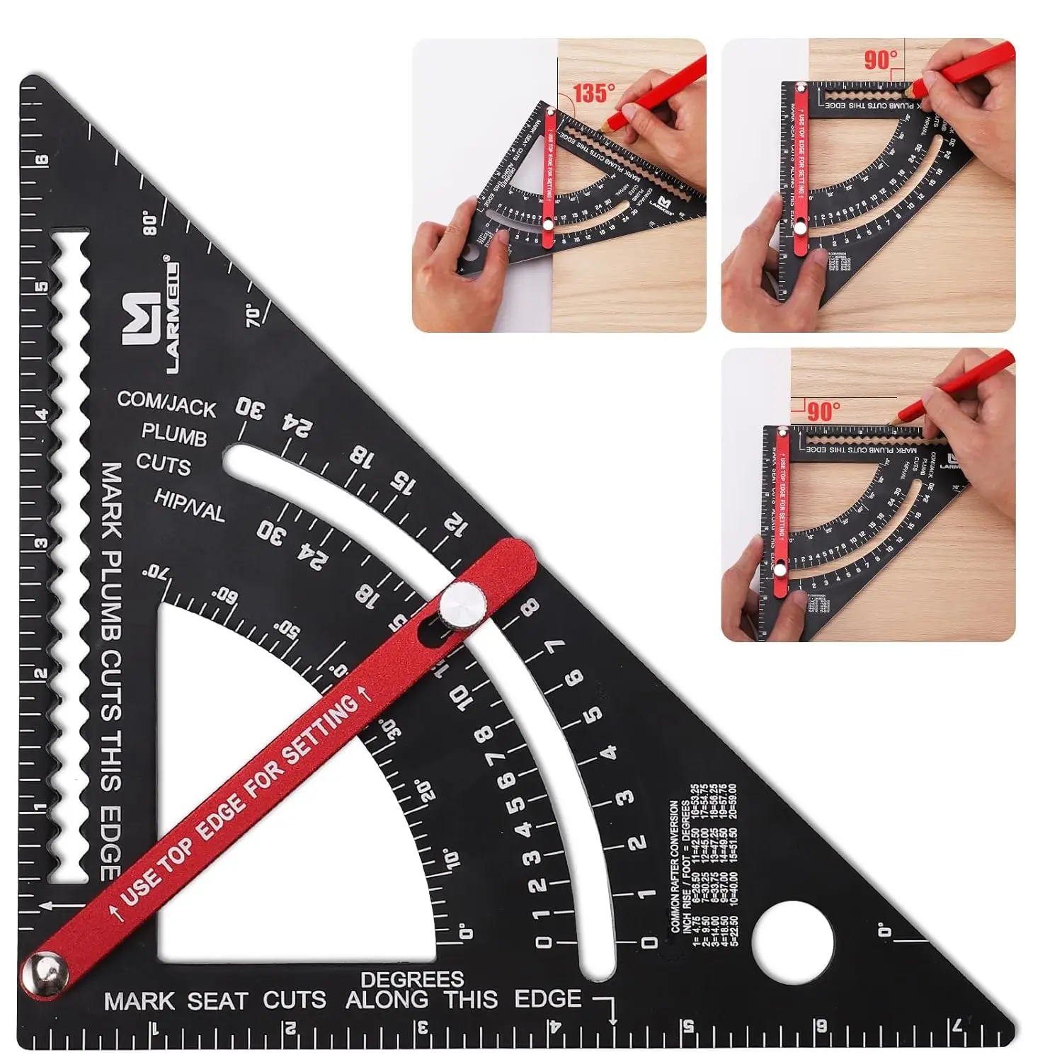 Carpenter Square 7 inch Woodworking Tools Adjustable Rafter Square Carpenter Tools, Combination Square Framing Square, Aluminium Carpentry Squares, Gift for Carpenters
Carpenter Square 7 inch Woodworking Tools Adjustable Rafter Square Carpenter Tools, Combination Square Framing Square, Aluminium Carpentry Squares, Gift for Carpenters