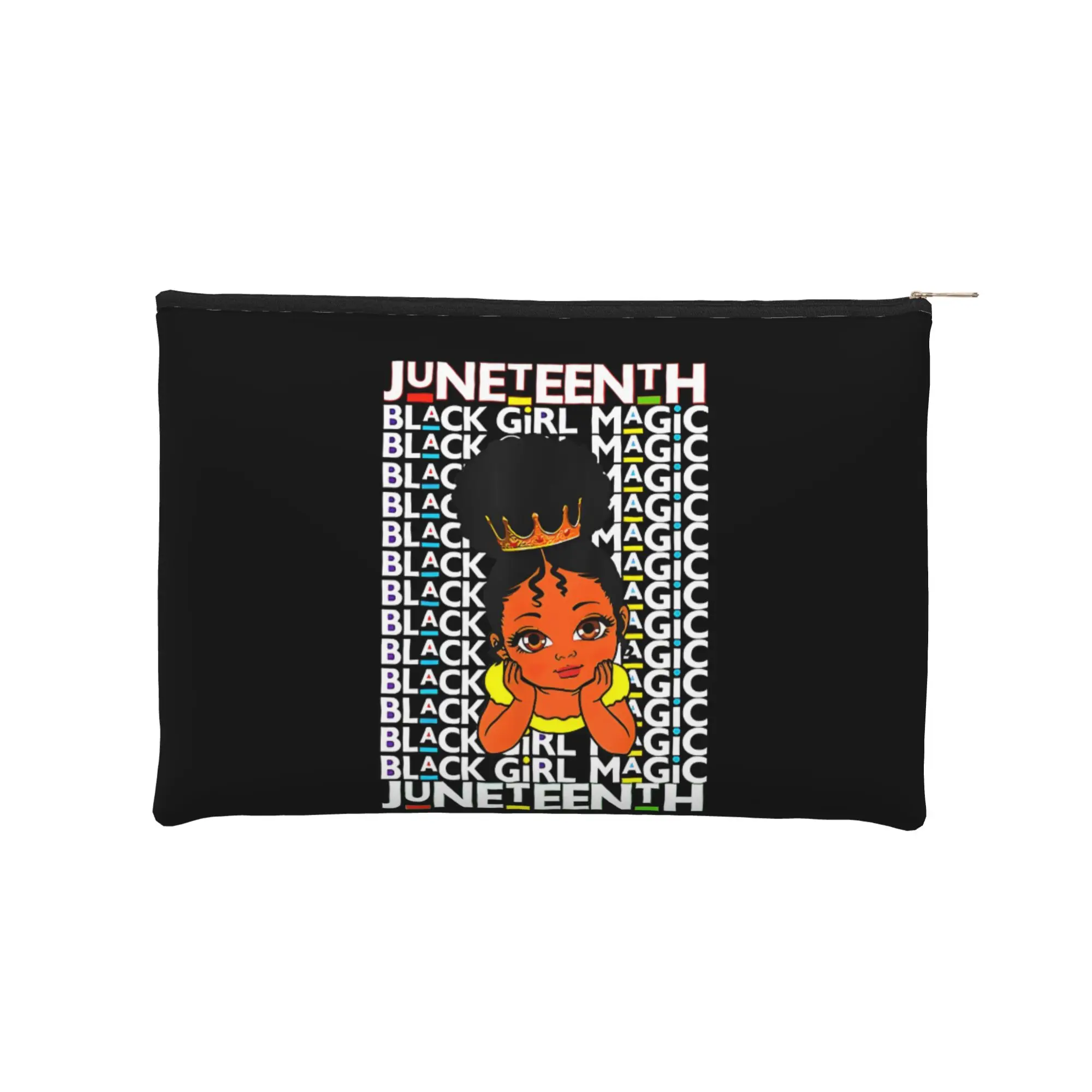 Складная косметичка Juneteenth Cute для чернокожих девушек, черная магическая косметичка с молнией, несессер для туалетных принадлежностей
Складная косметичка Juneteenth Cute для чернокожих девушек, черная магическая косметичка с молнией, несессер для туалетных принадлежностей