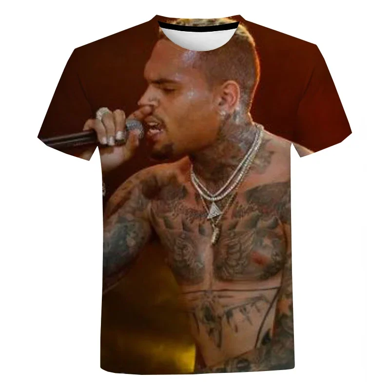 Singer Chris Brown 3D Printed Plus-size Men's and Women's T-shirts Harajuku Street Casual Sports Quick Dry Breathable
Singer Chris Brown 3D Printed Plus-size Men's and Women's T-shirts Harajuku Street Casual Sports Quick Dry Breathable